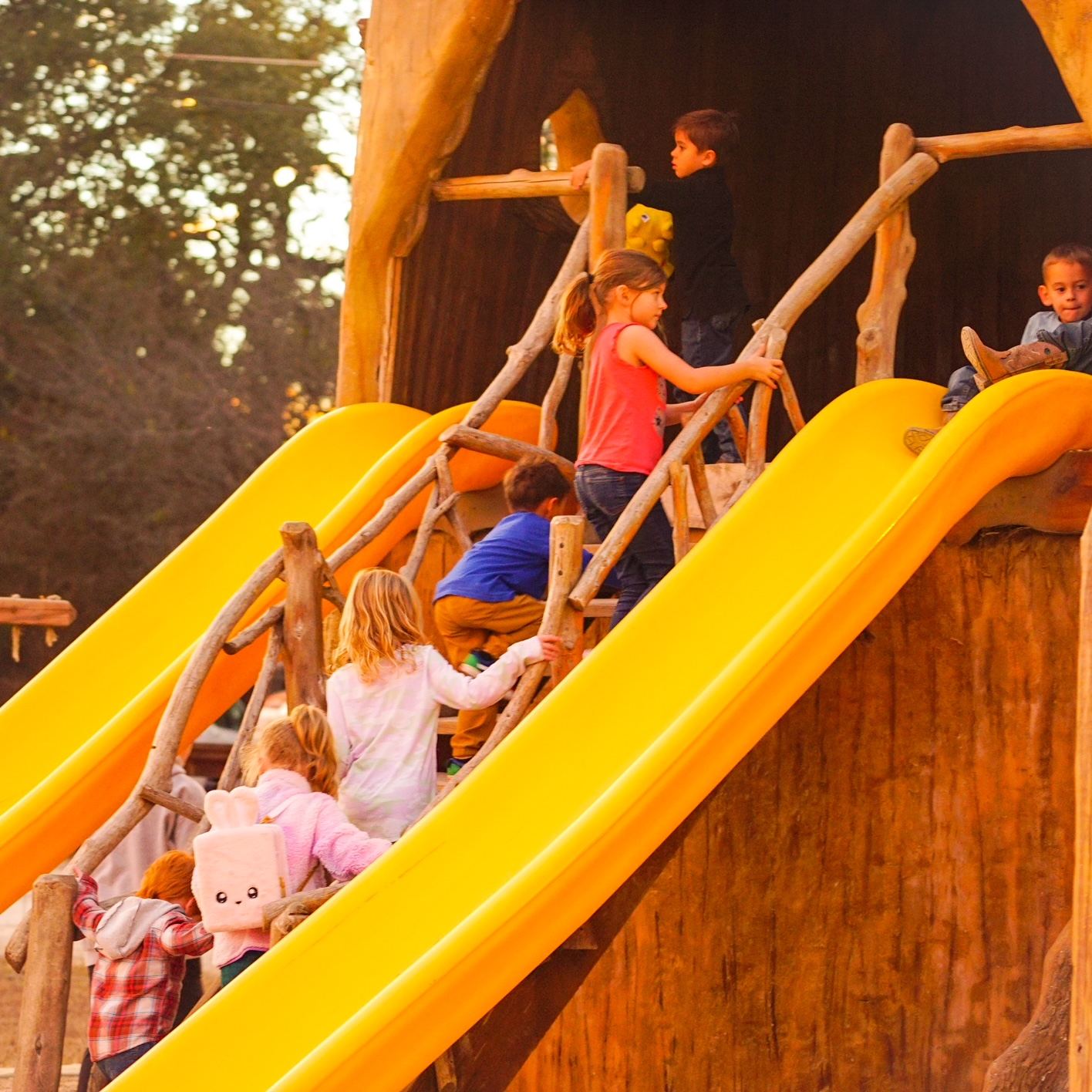 Kids' playground at Fire Street Pizza