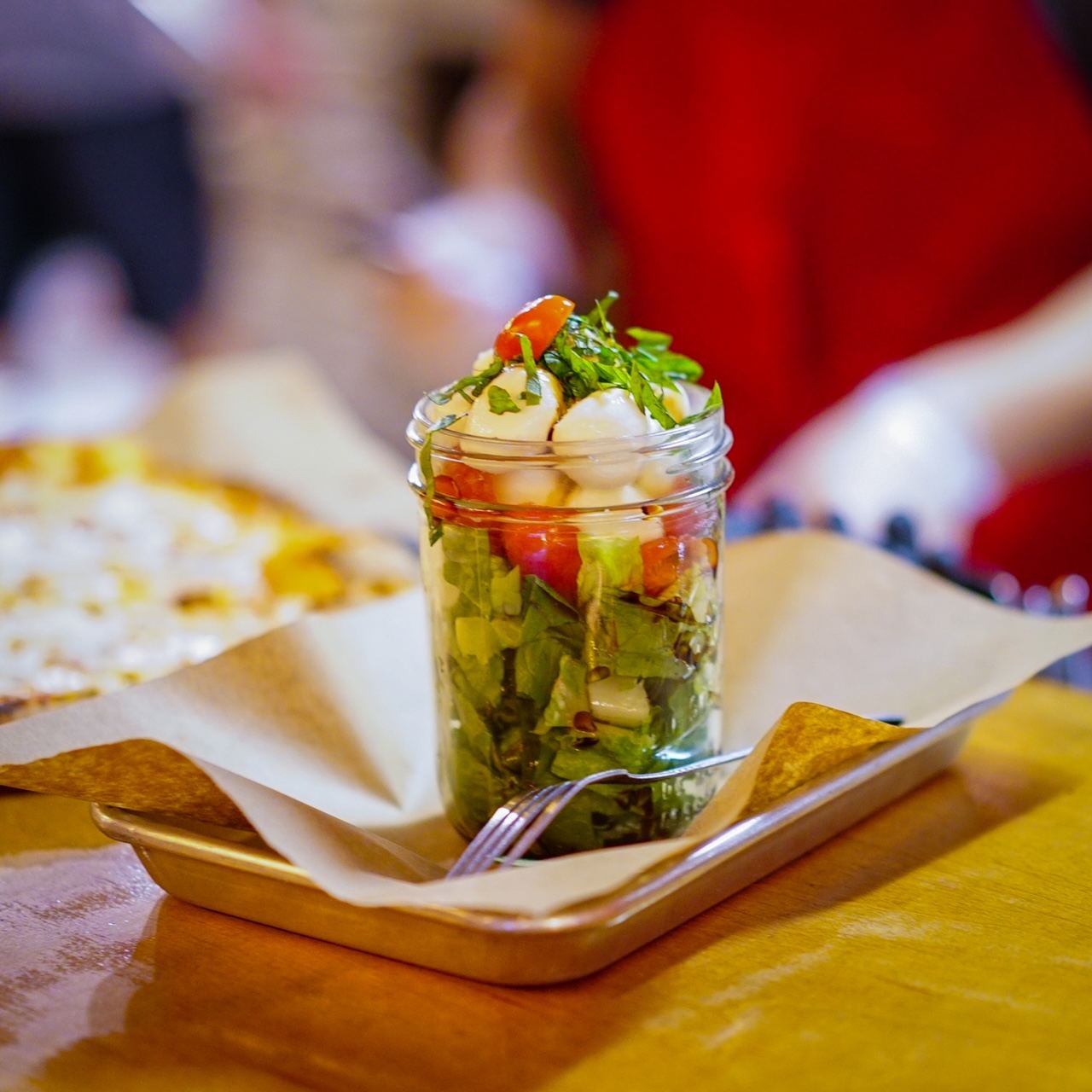 Grilled Caesar salad at Fire Street Pizza
